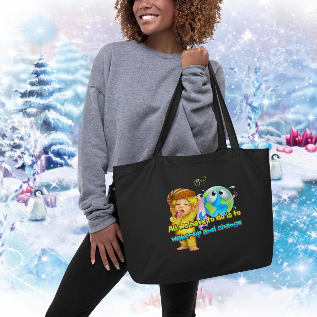 Express Yourself Tote Bag Topaz Wake Up and Change