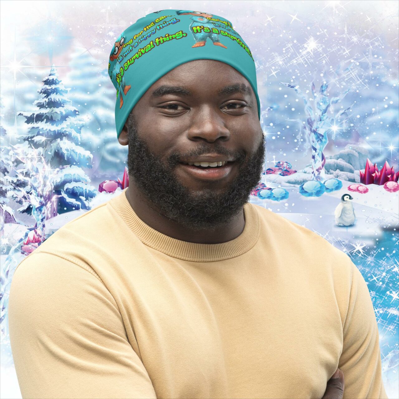 Express Yourself Range Beanie Turquo