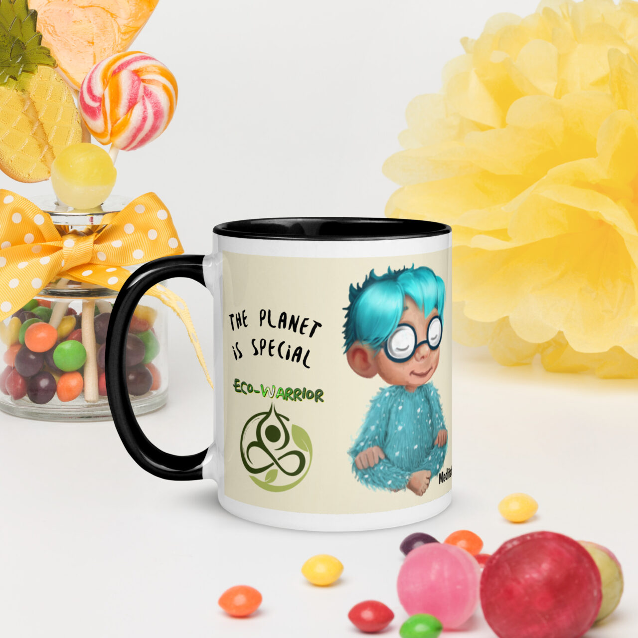 The Planet is Special Mug Turquo and Jasper - Image 2