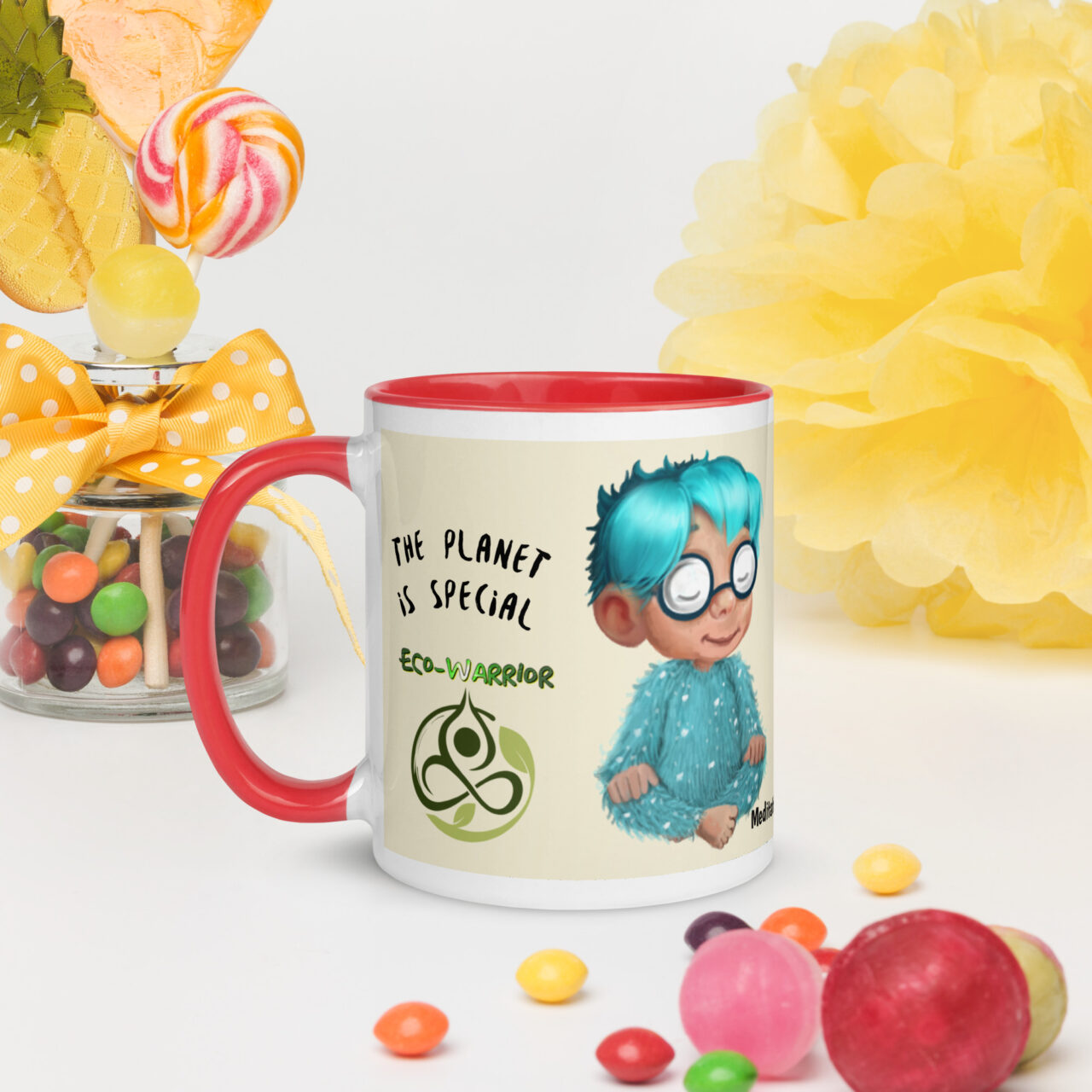 The Planet is Special Mug Turquo and Jasper - Image 4