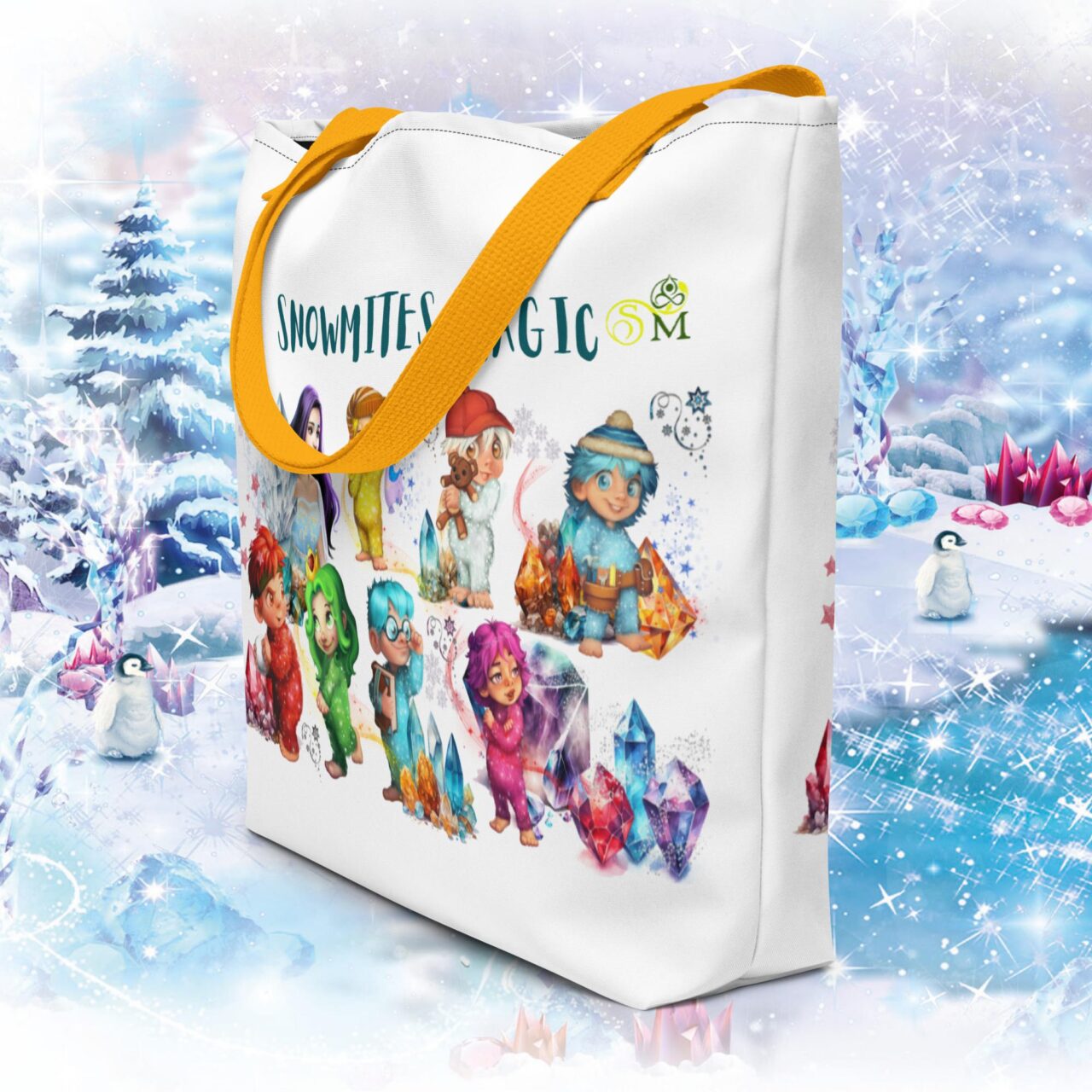 Snowmites Magic Large Tote Bag
