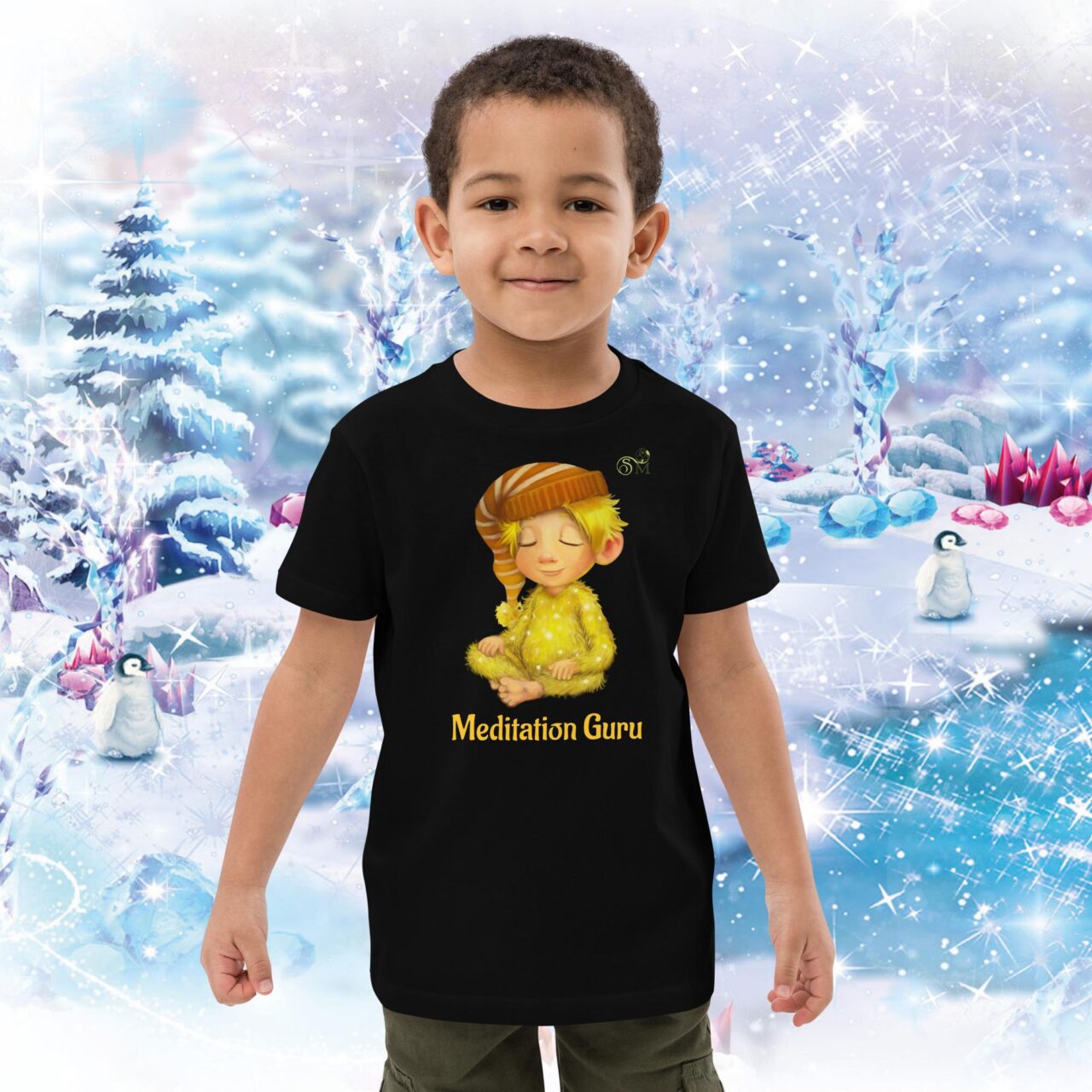 Children's Meditation T-Shirt - Meditation Guru - Image 4