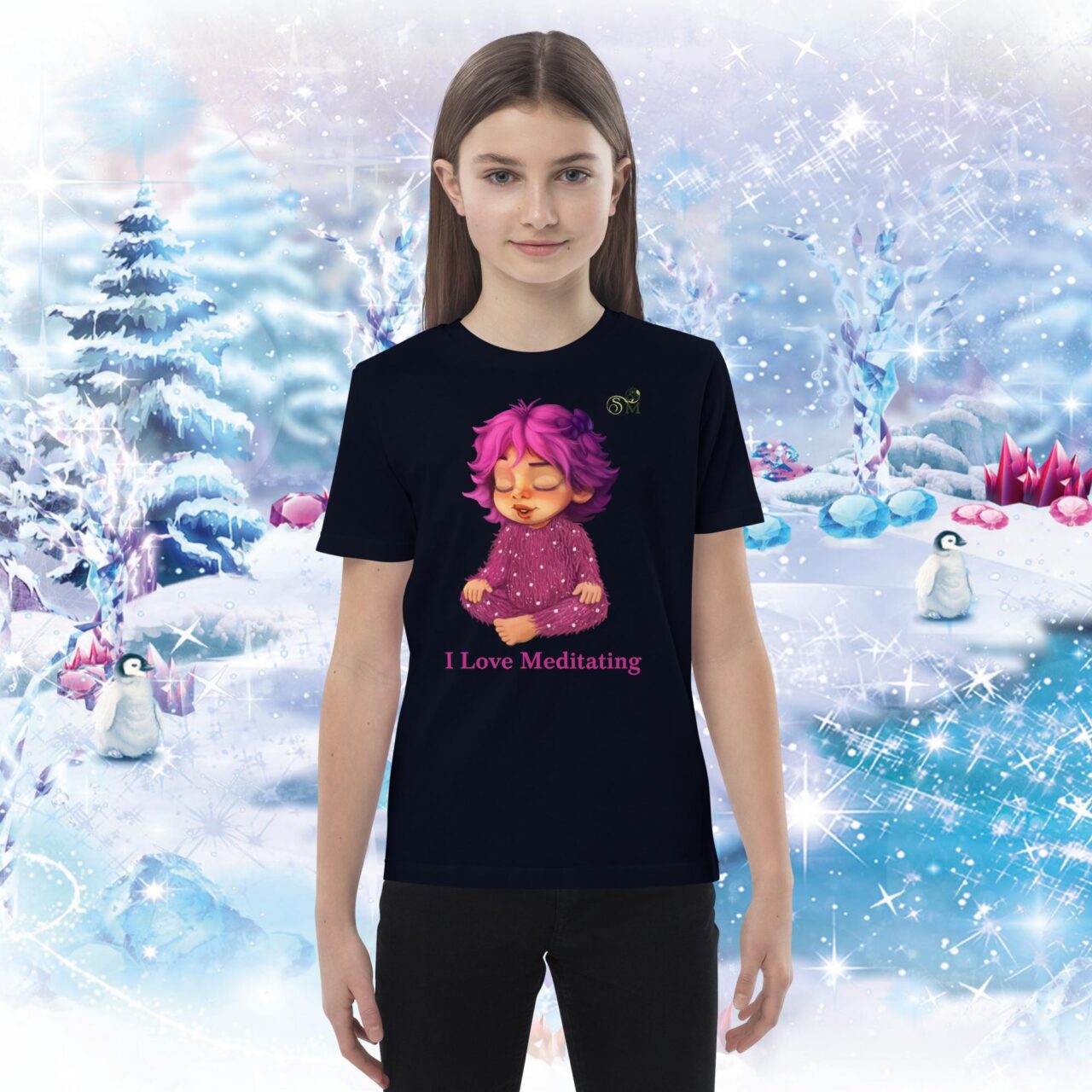 Children's Meditation T-Shirt - I Love Meditating - Image 6