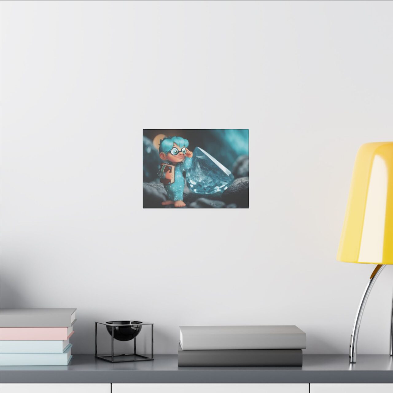 Snowmites Gems Canvas - Turquo with Turquoise - Image 4