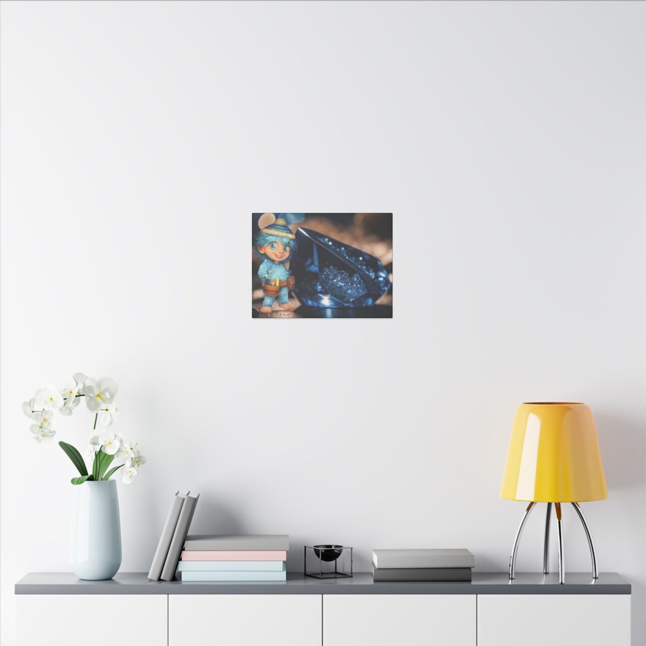 Snowmites Gems Canvas - Aqua with Aquamarine - Image 8
