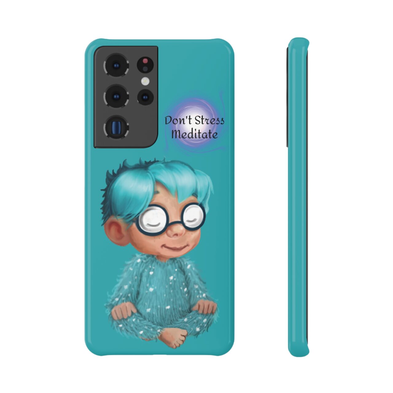 Phone Case - Turquo  Don't Stress Meditate - Image 5