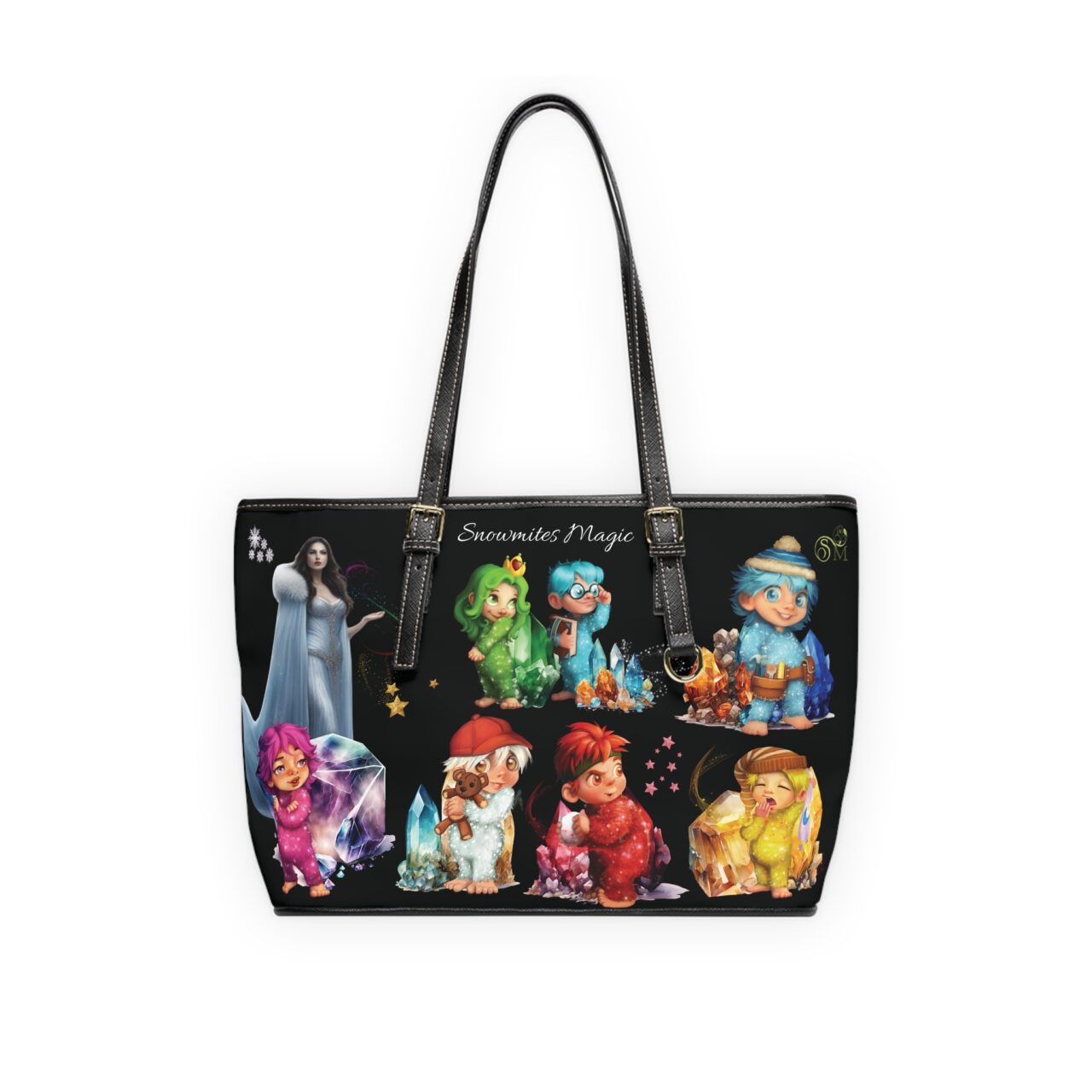 Snowmites Magic PU Leather Shoulder Bag - Image 5