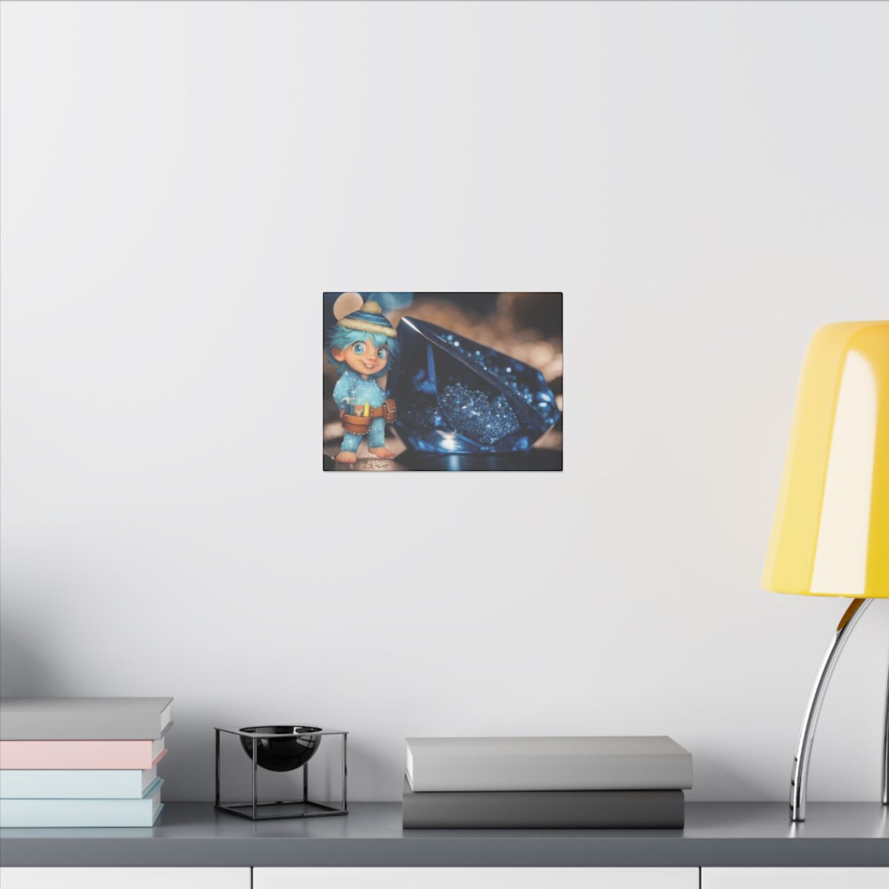 Snowmites Gems Canvas - Aqua with Aquamarine - Image 4