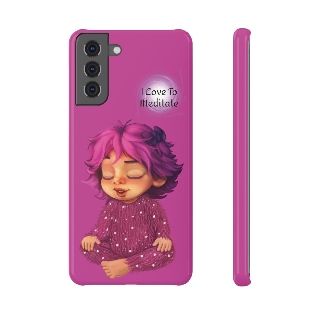 Phone Case - Fluo - I Love To Meditate - Image 3