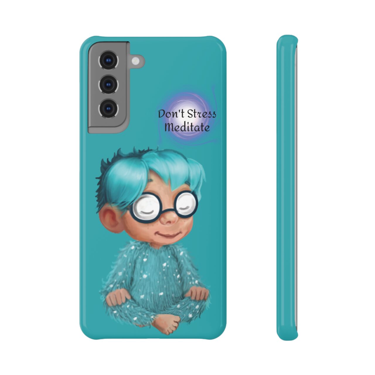 Phone Case - Turquo  Don't Stress Meditate - Image 2