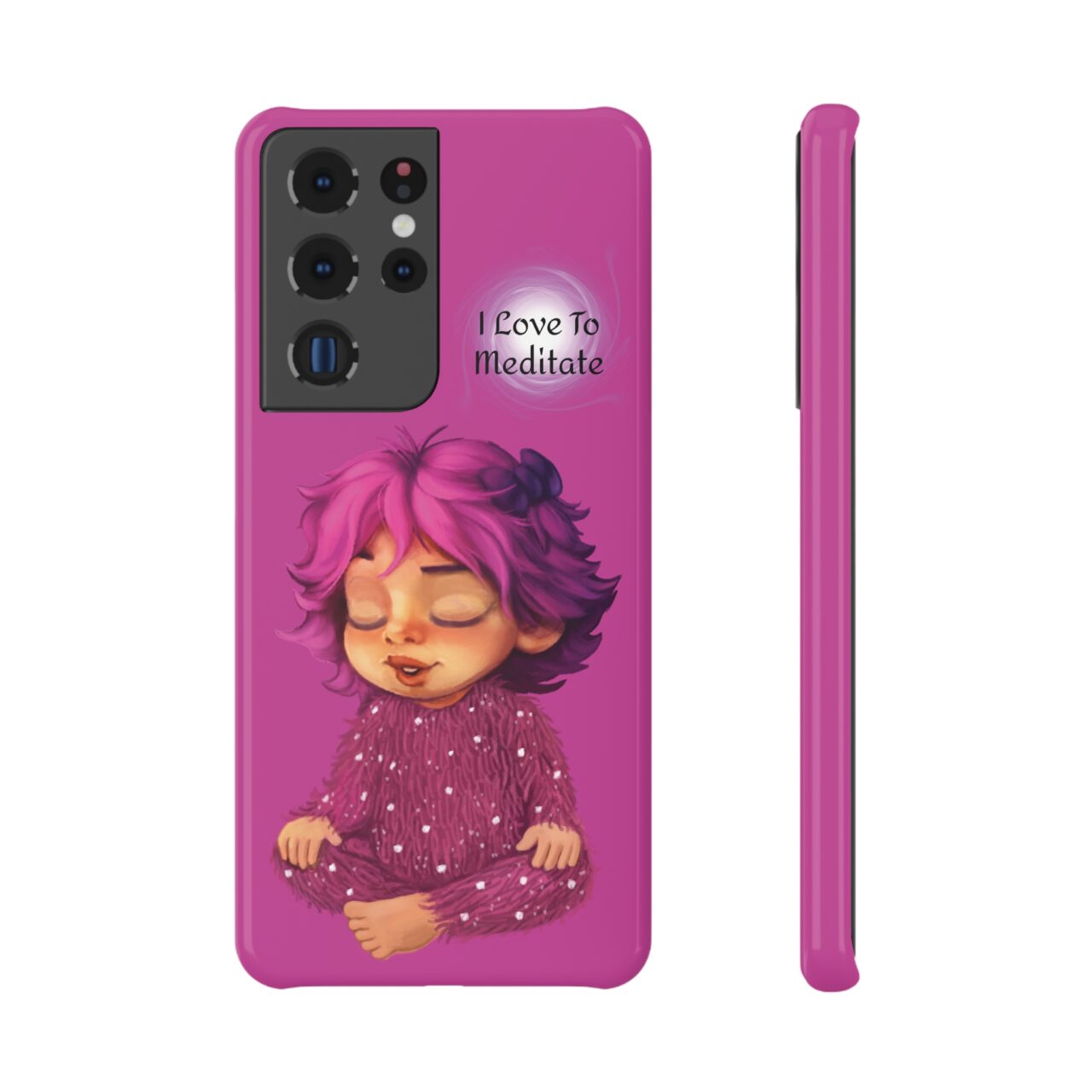 Phone Case - Fluo - I Love To Meditate - Image 5
