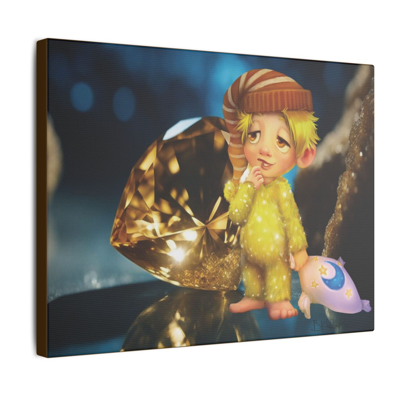 Snowmites Gems Canvas - Topaz with Topaz