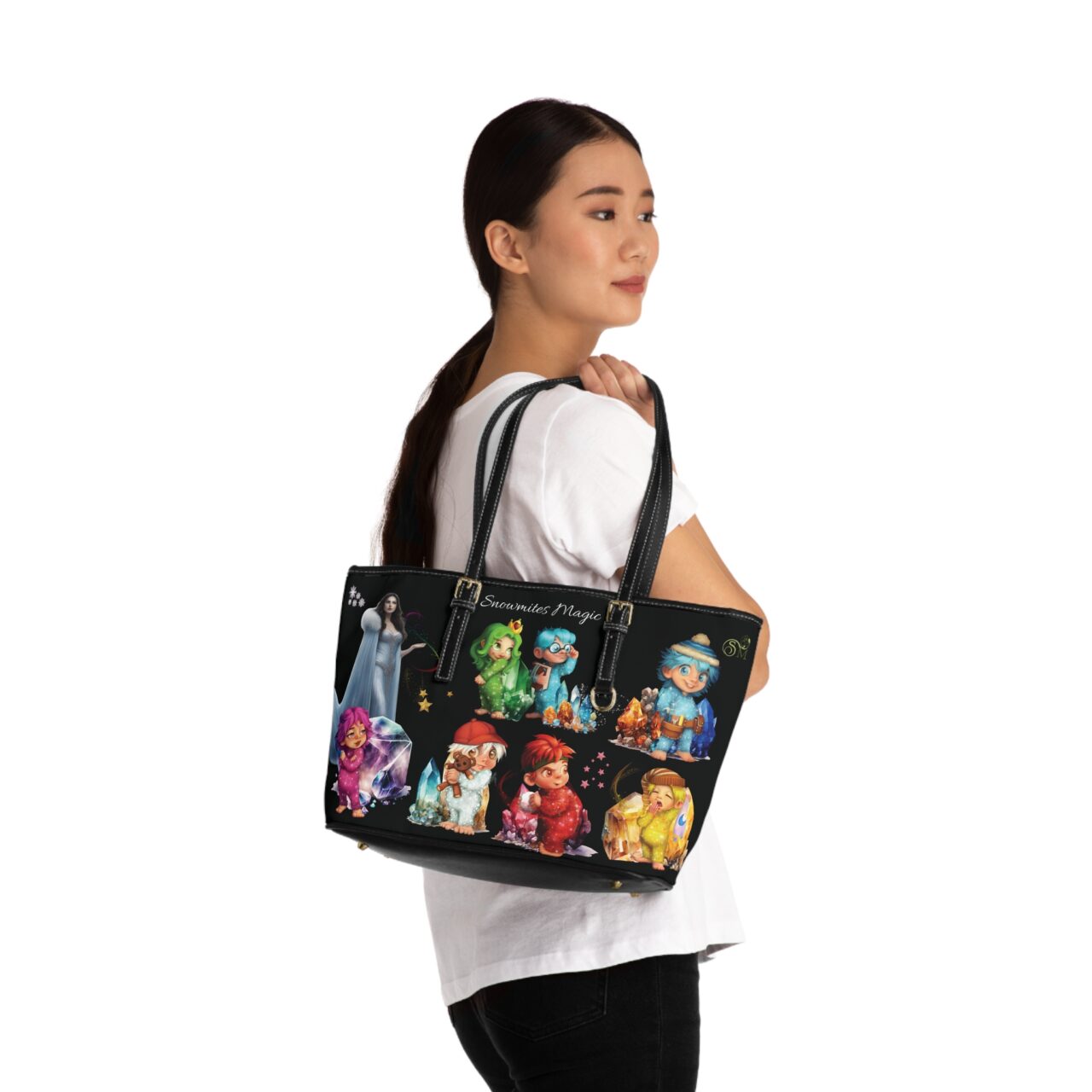 Snowmites Magic PU Leather Shoulder Bag - Image 8
