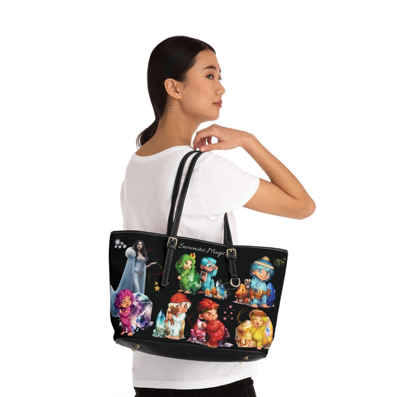 Snowmites Magic PU Leather Shoulder Bag