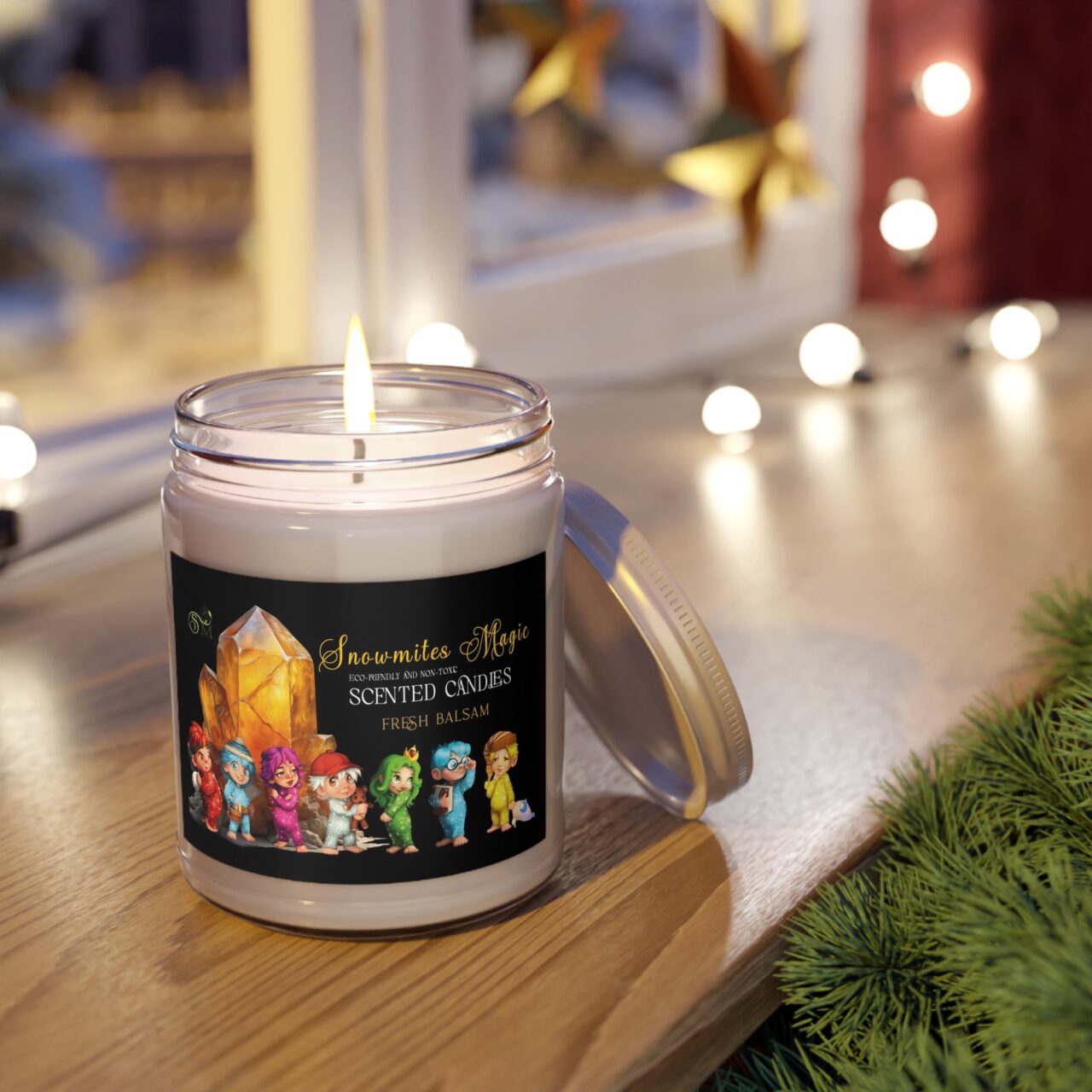 Snowmites Magic Scented Candles FRESH BALSAM Eco-Friendly