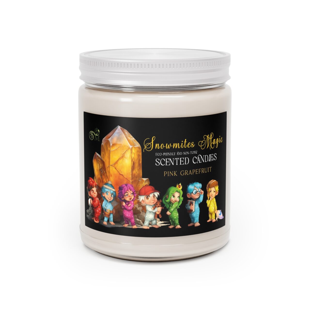 Snowmites Magic Scented Candles PINK GRAPEFRUIT Eco-Friendly - Image 3