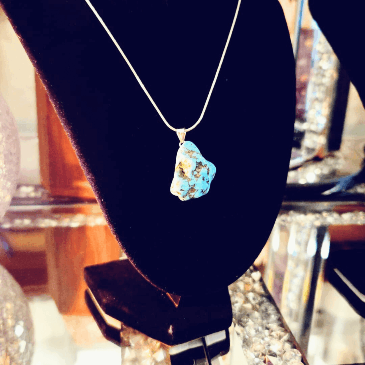 Turquoise Gemstone Necklace - Image 3