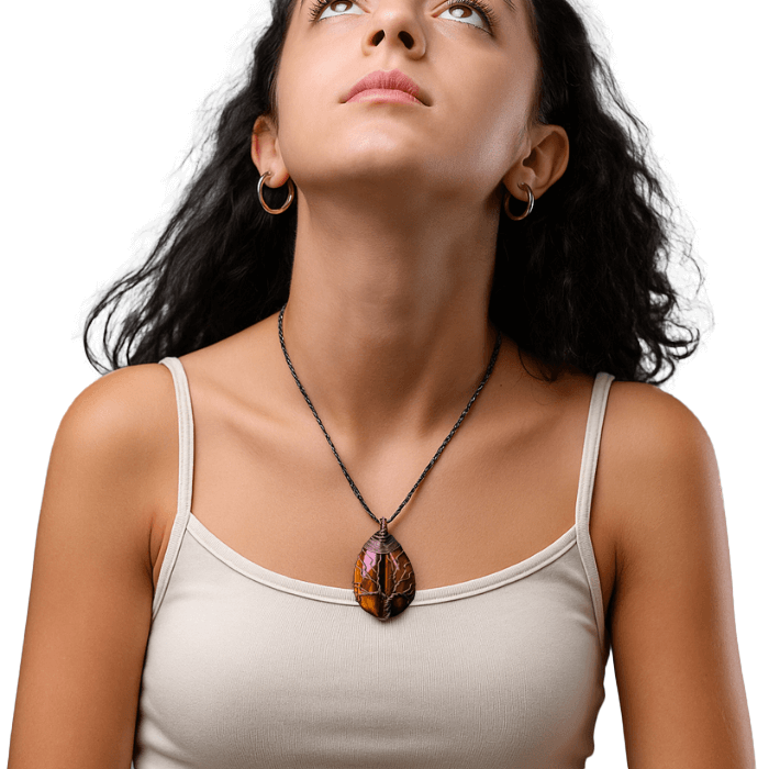 Tree of Life 'Tiger's Eye' Necklace